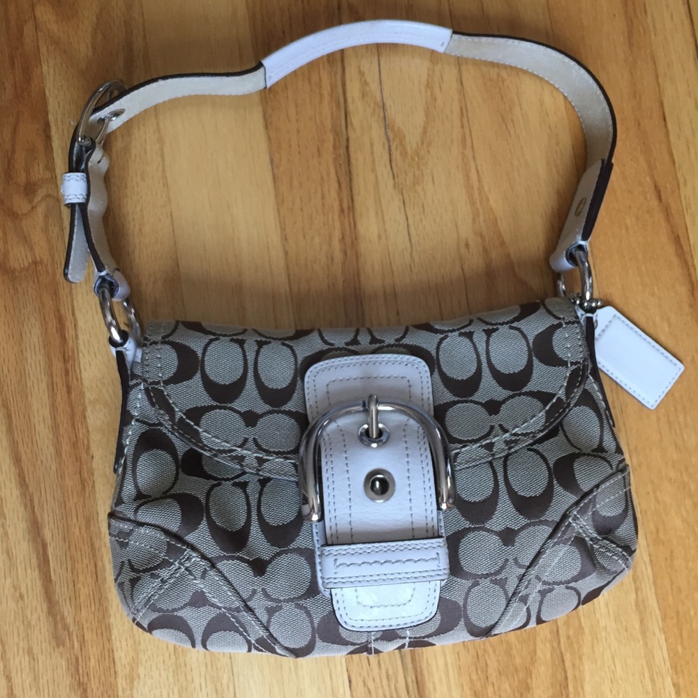 Coach monogram small shoulder bag